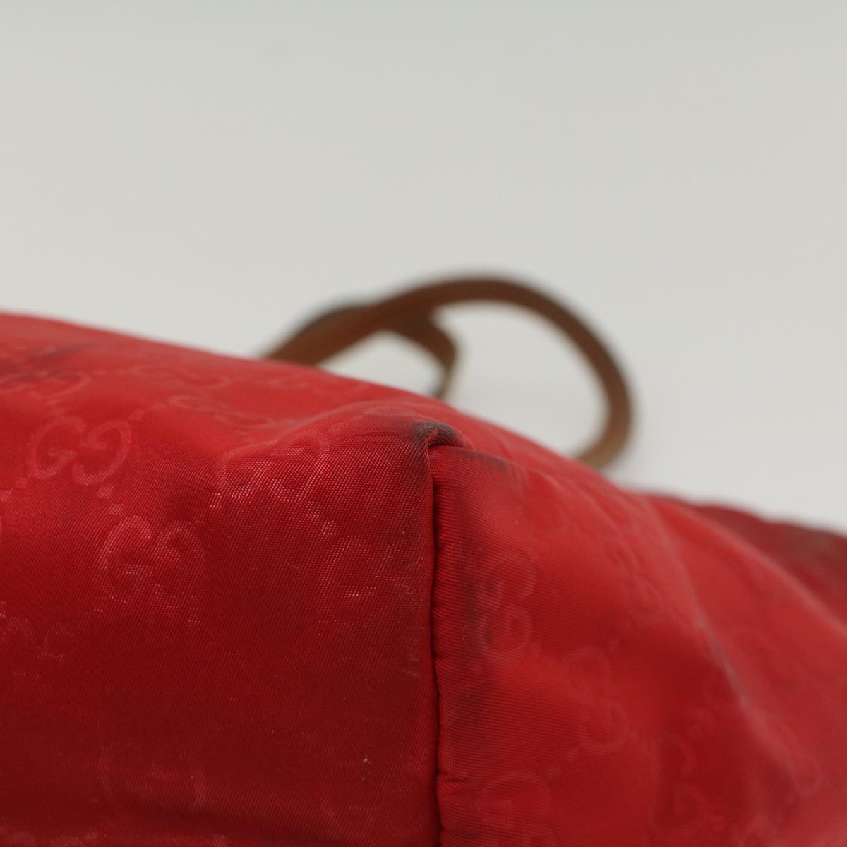 GUCCI GG Canvas Tote Bag Red 282439 54331
