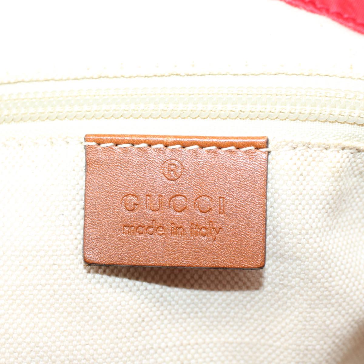 GUCCI GG Canvas Tote Bag Red 282439 54331