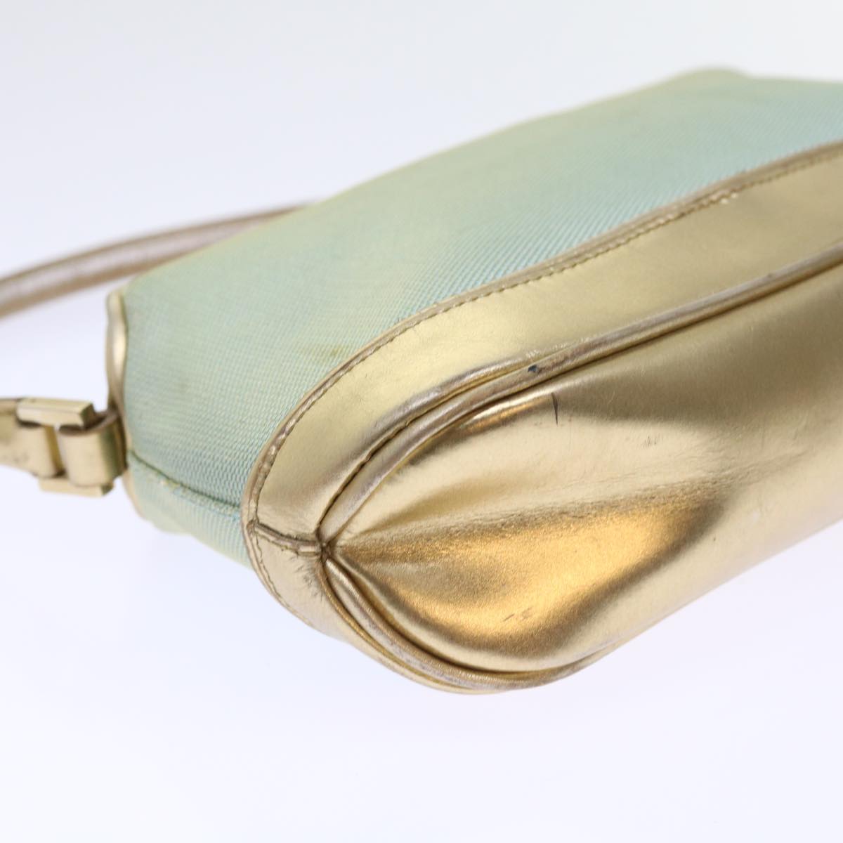 GUCCI Hand Bag Nylon Canvas Light Blue 039 1133 54352