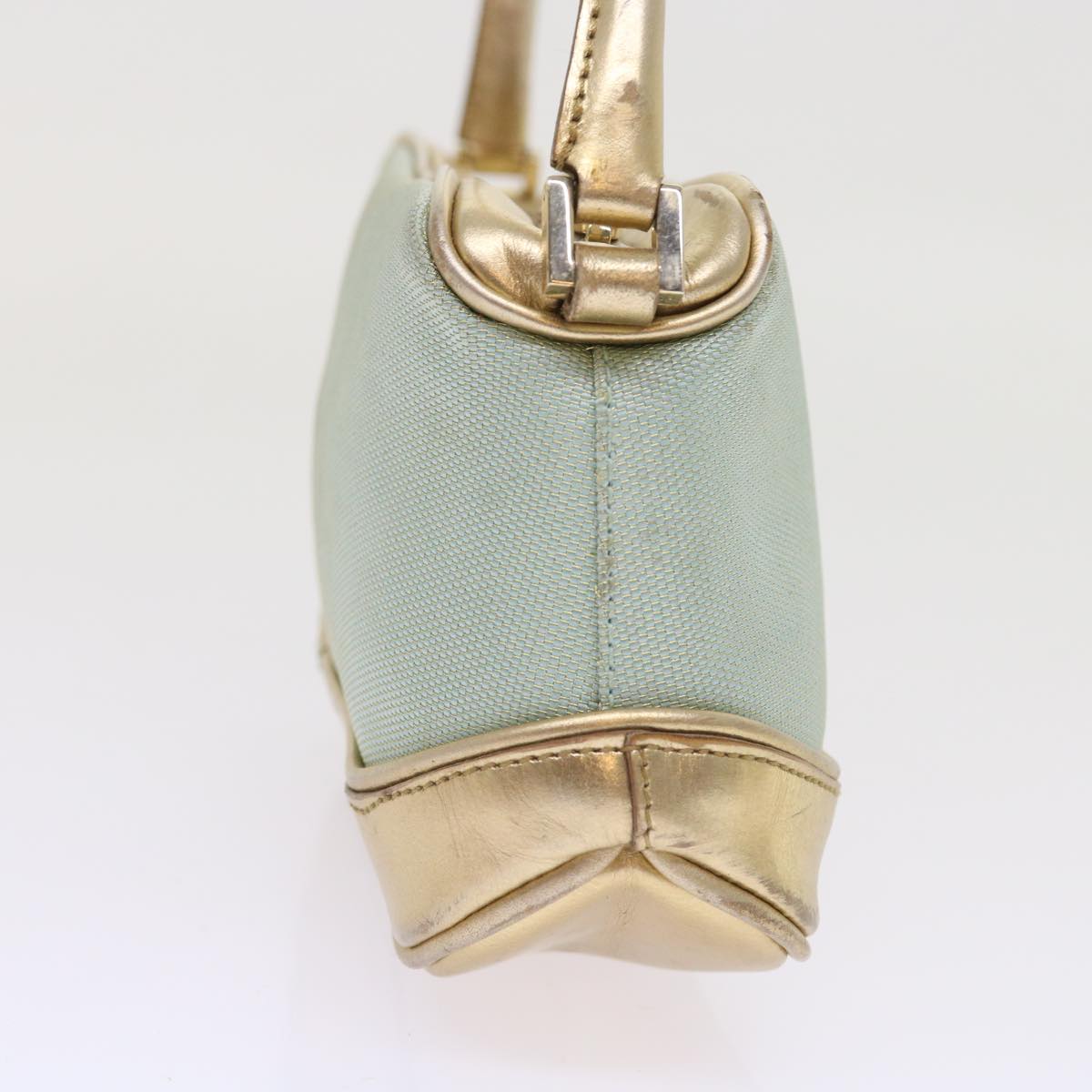 GUCCI Hand Bag Nylon Canvas Light Blue 039 1133 54352