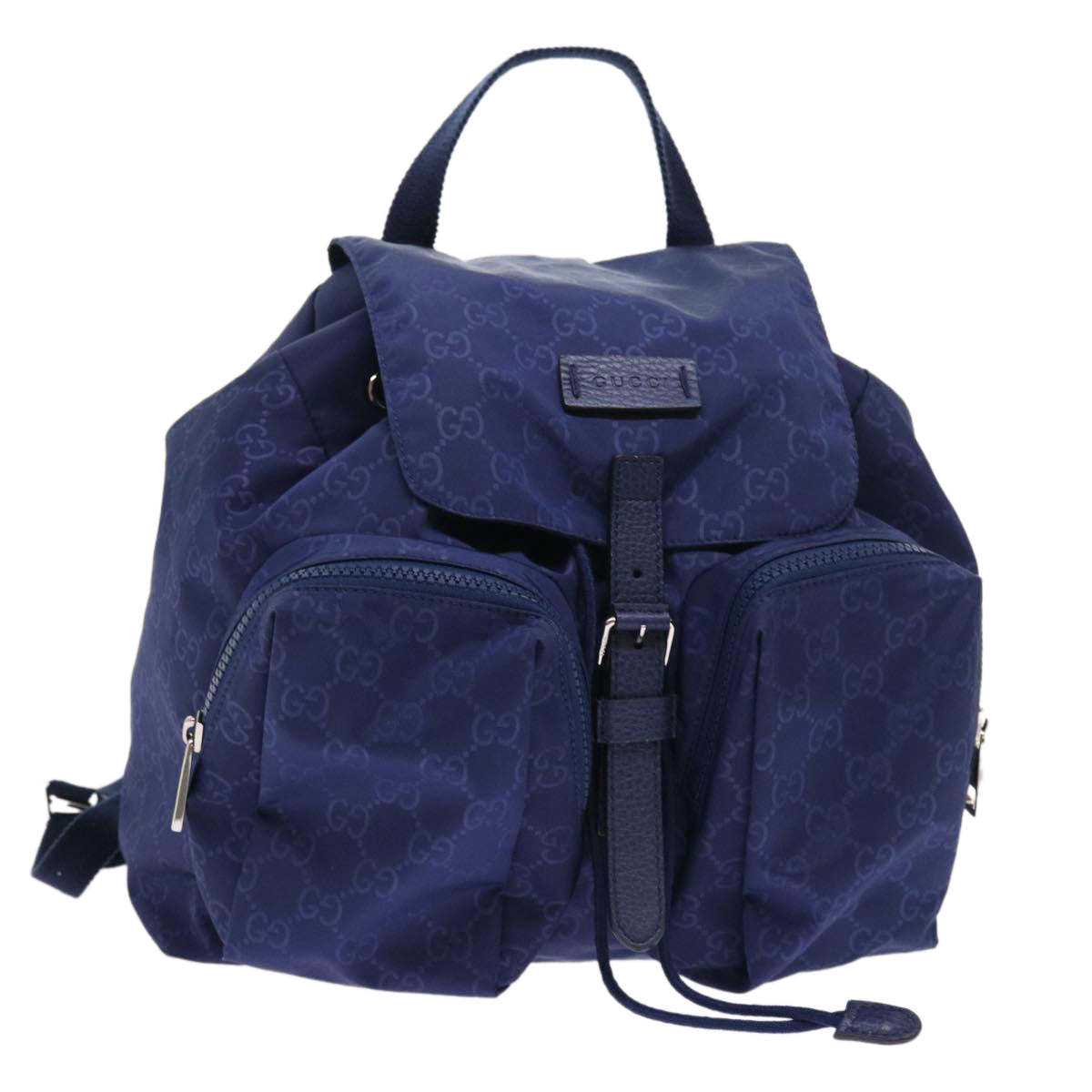 GUCCI Backpack Nylon Blue 406361 54375