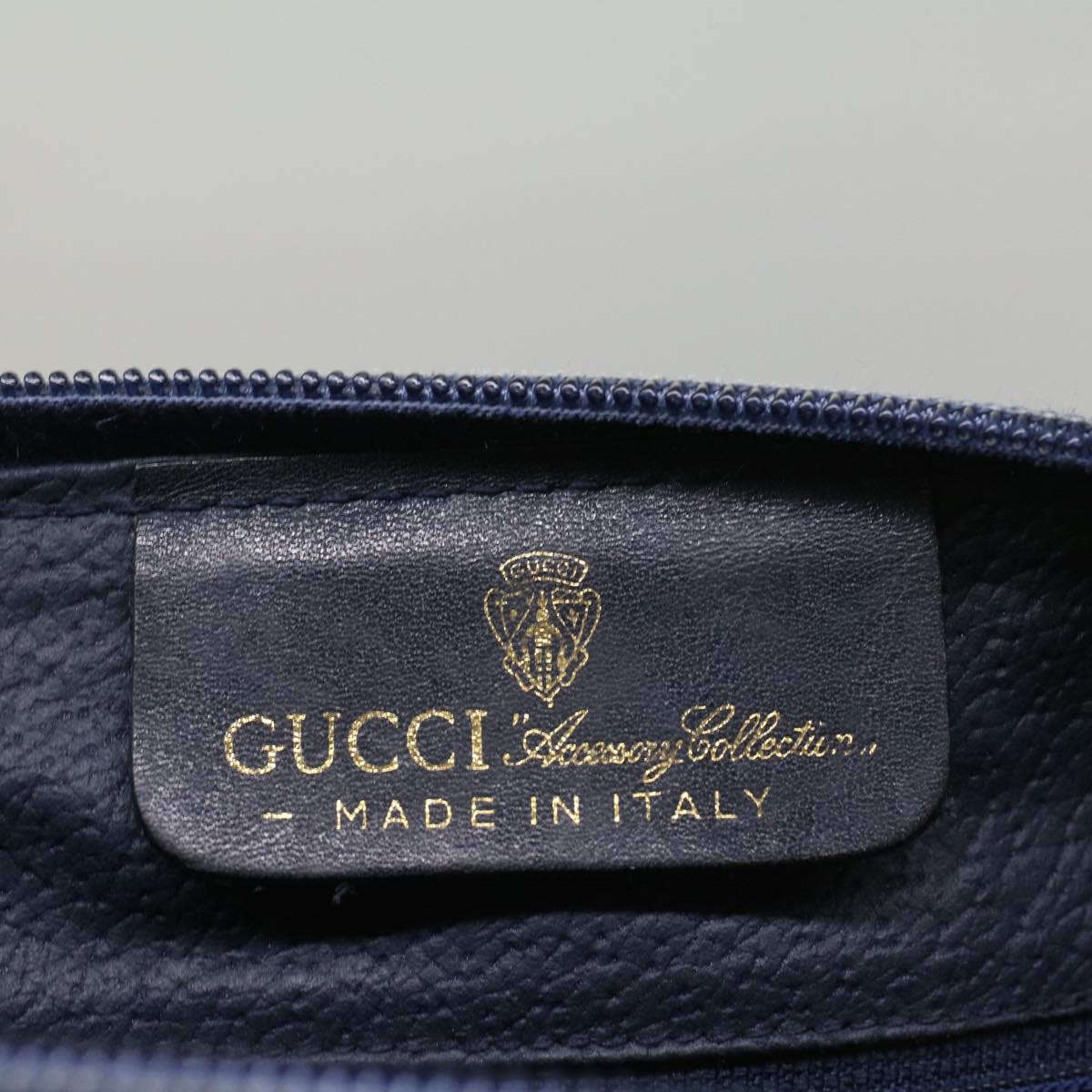 GUCCI GG Canvas Sherry Line Boston Bag Gray Red Navy 54384