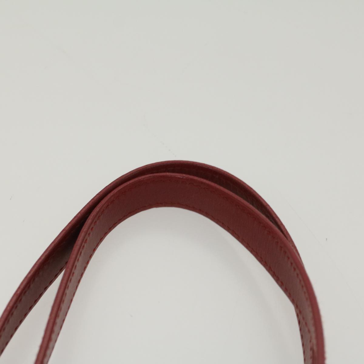 GUCCI GG Canvas Tote Bag Leather Red 54426