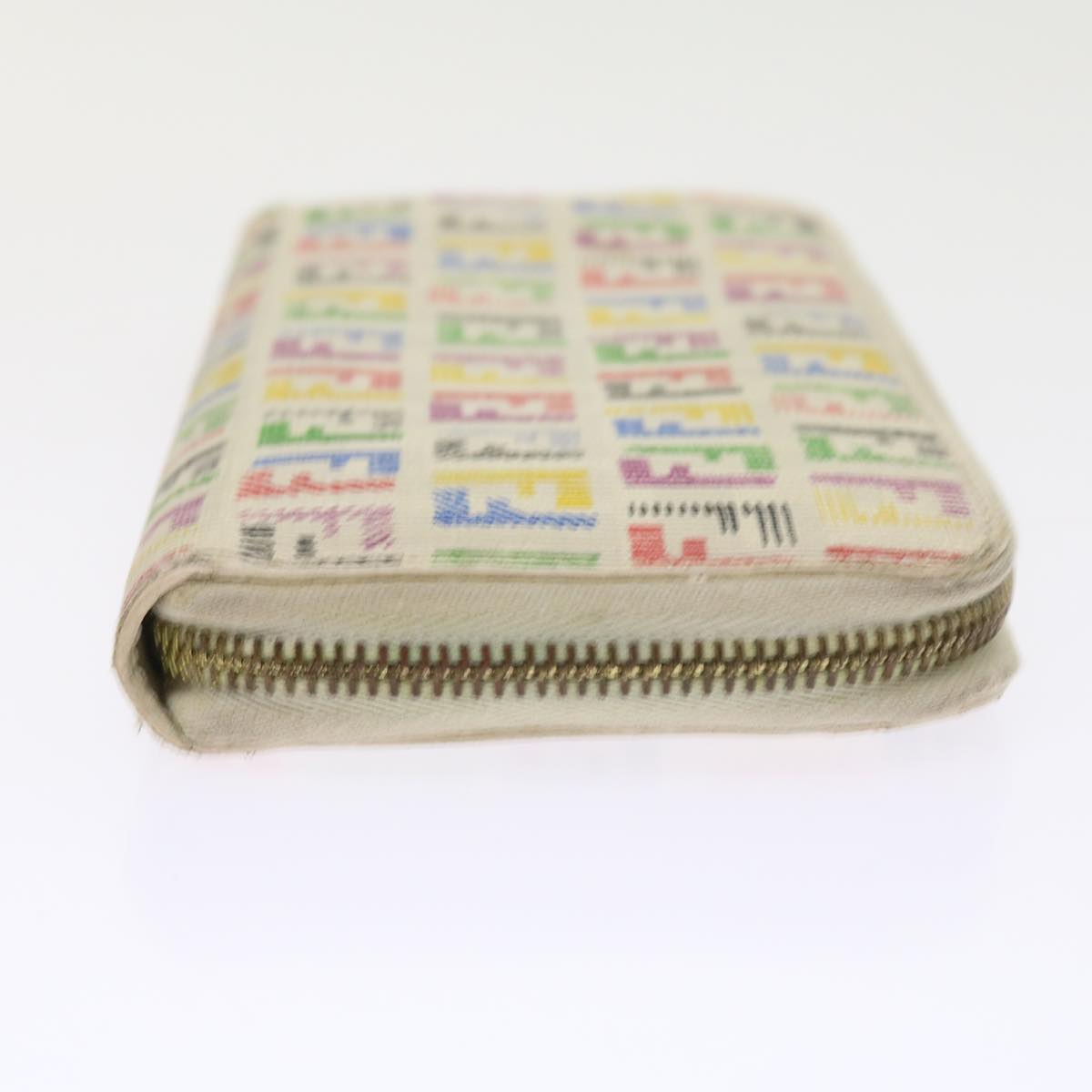 FENDI Zucchino Canvas Long Wallet Multicolor 54465