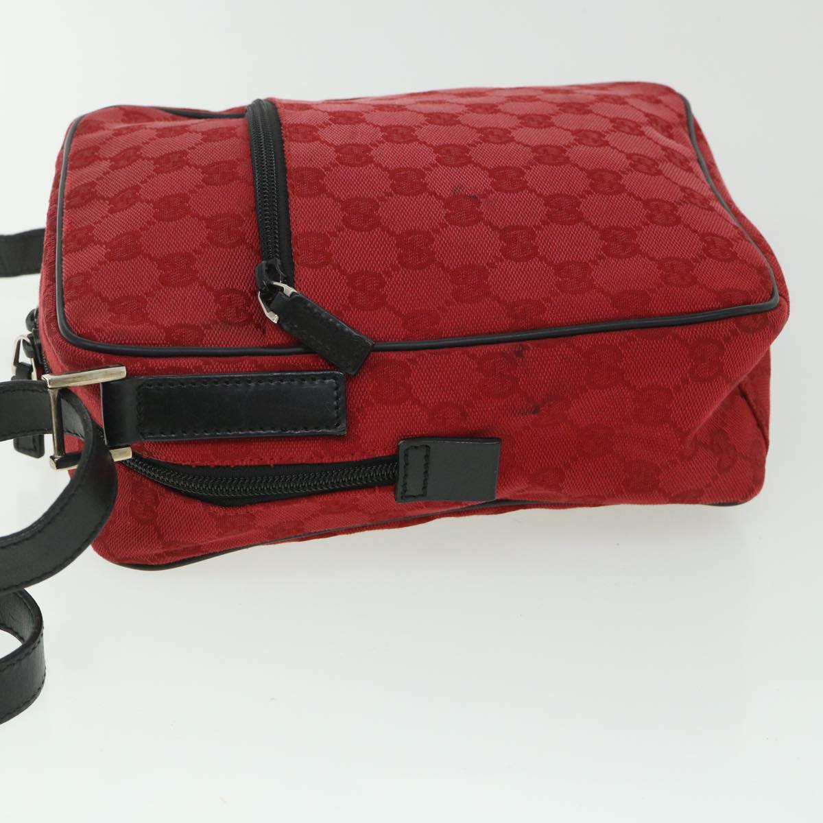 GUCCI GG Canvas Shoulder Bag Red 018 1612 200047 54533