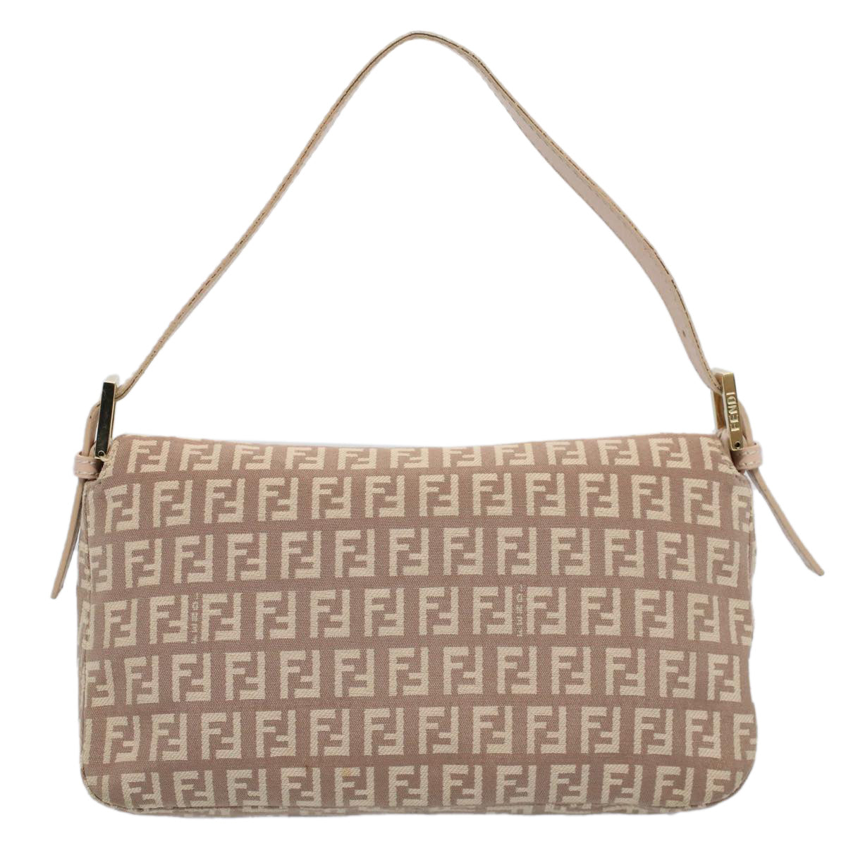 FENDI Zucchino Canvas Mamma bucket Hand Bag Beige 54705