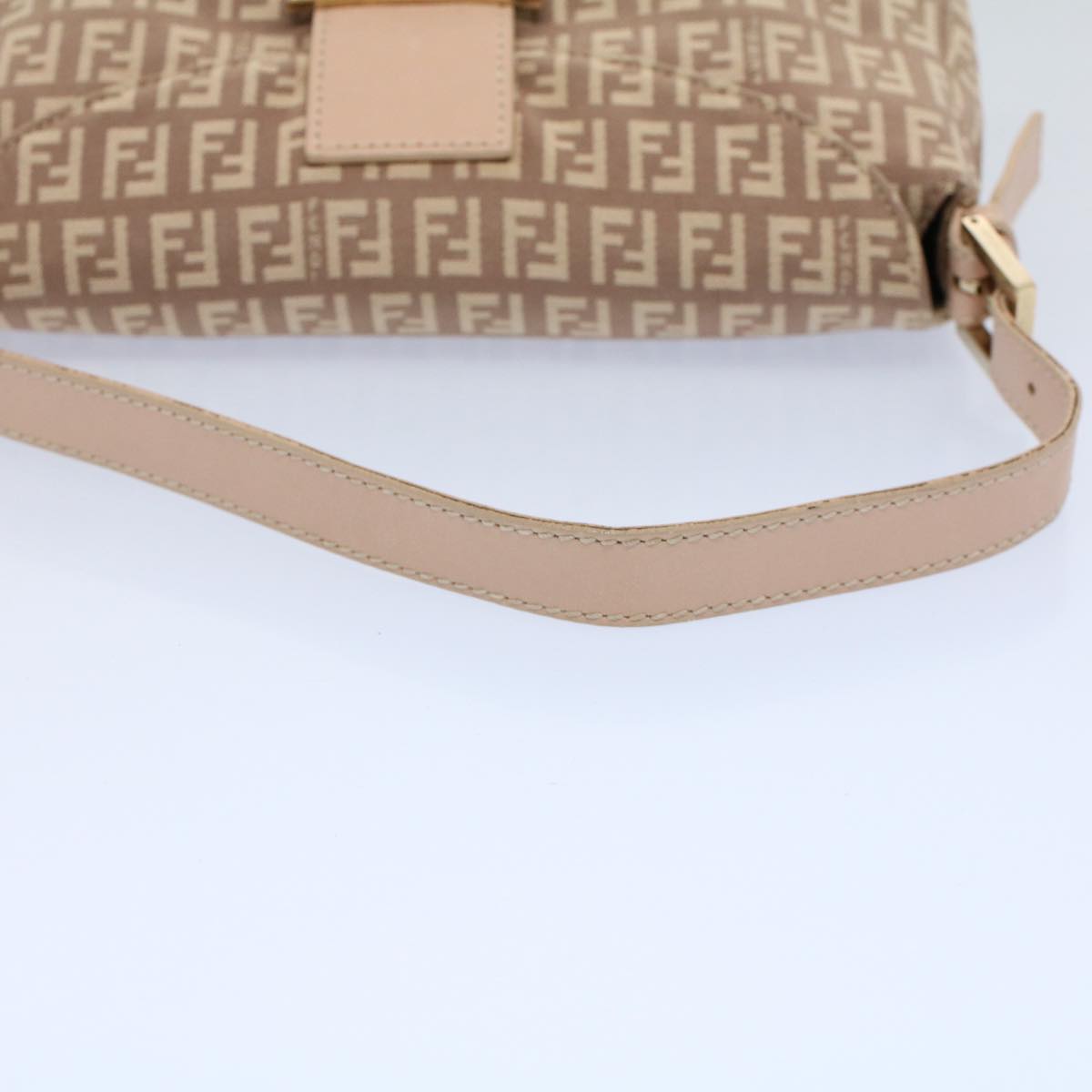 FENDI Zucchino Canvas Mamma bucket Hand Bag Beige 54705