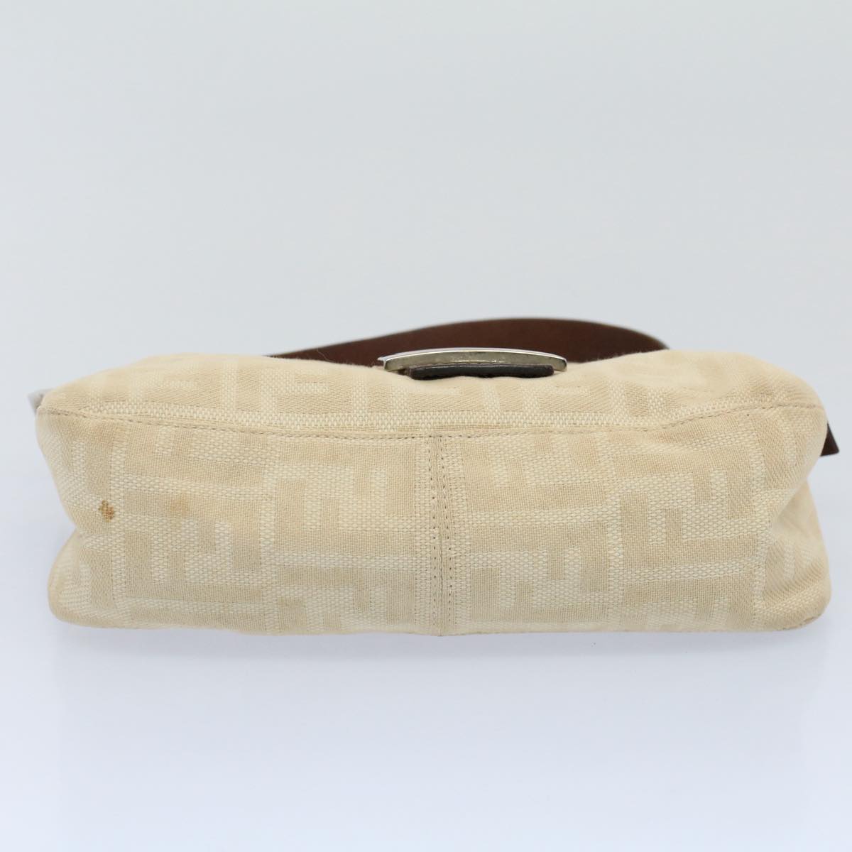 FENDI Zucca Canvas Mamma bucket Shoulder Bag Beige 54706