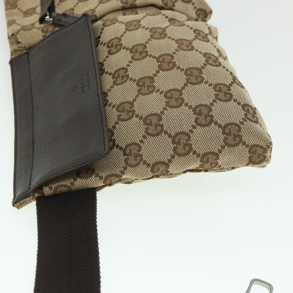 GUCCI GG Canvas Waist bag Beige 28566 54729