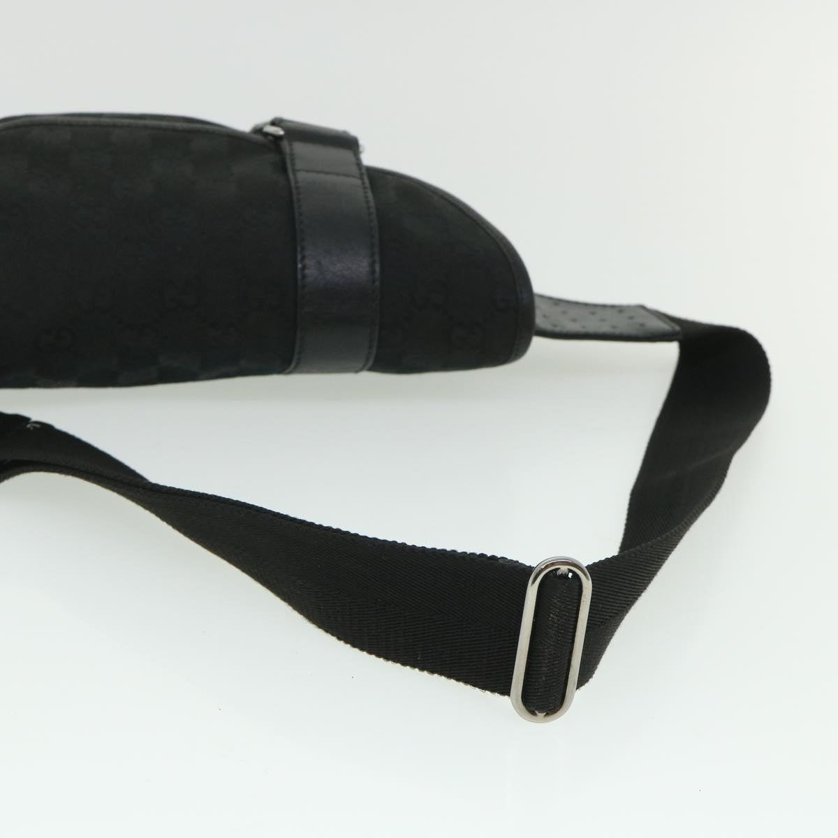 GUCCI GG Canvas Waist bag Black 145851 54731