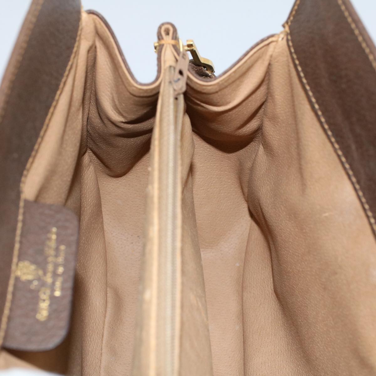 GUCCI GG Canvas Web Sherry Line Shoulder Bag Beige Red 116 02 076 54737