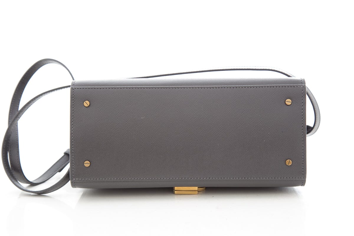 YSL Grey Cassandra Medium Handbag