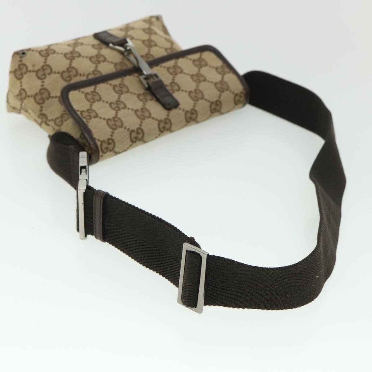 GUCCI GG Canvas Waist bag Beige 92543 54743