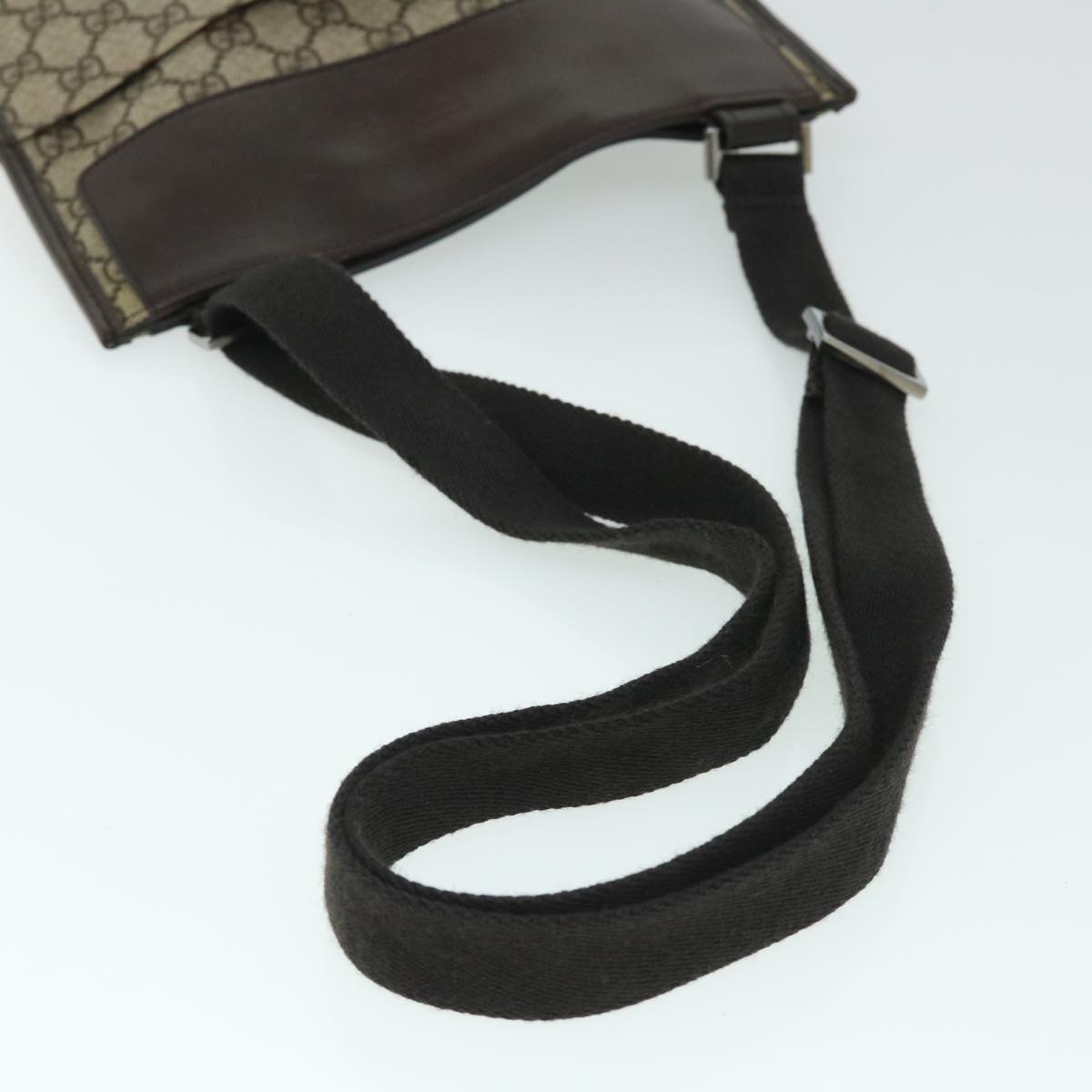 GUCCI GG Canvas Shoulder Bag PVC Leather Beige 27639 54754