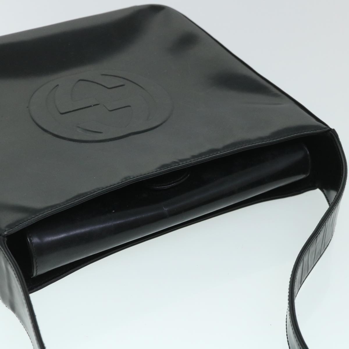 GUCCI Shoulder Bag Patent leather Black 000 0506 54780