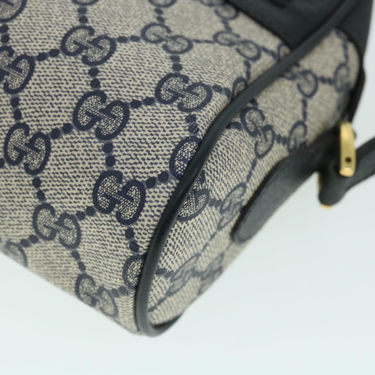 GUCCI GG Canvas Sherry Line Shoulder Bag Gray Red Navy 119.02.087 54792