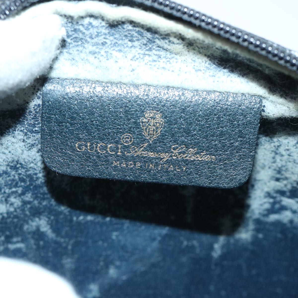 GUCCI GG Canvas Sherry Line Shoulder Bag Gray Red Navy 119.02.087 54792