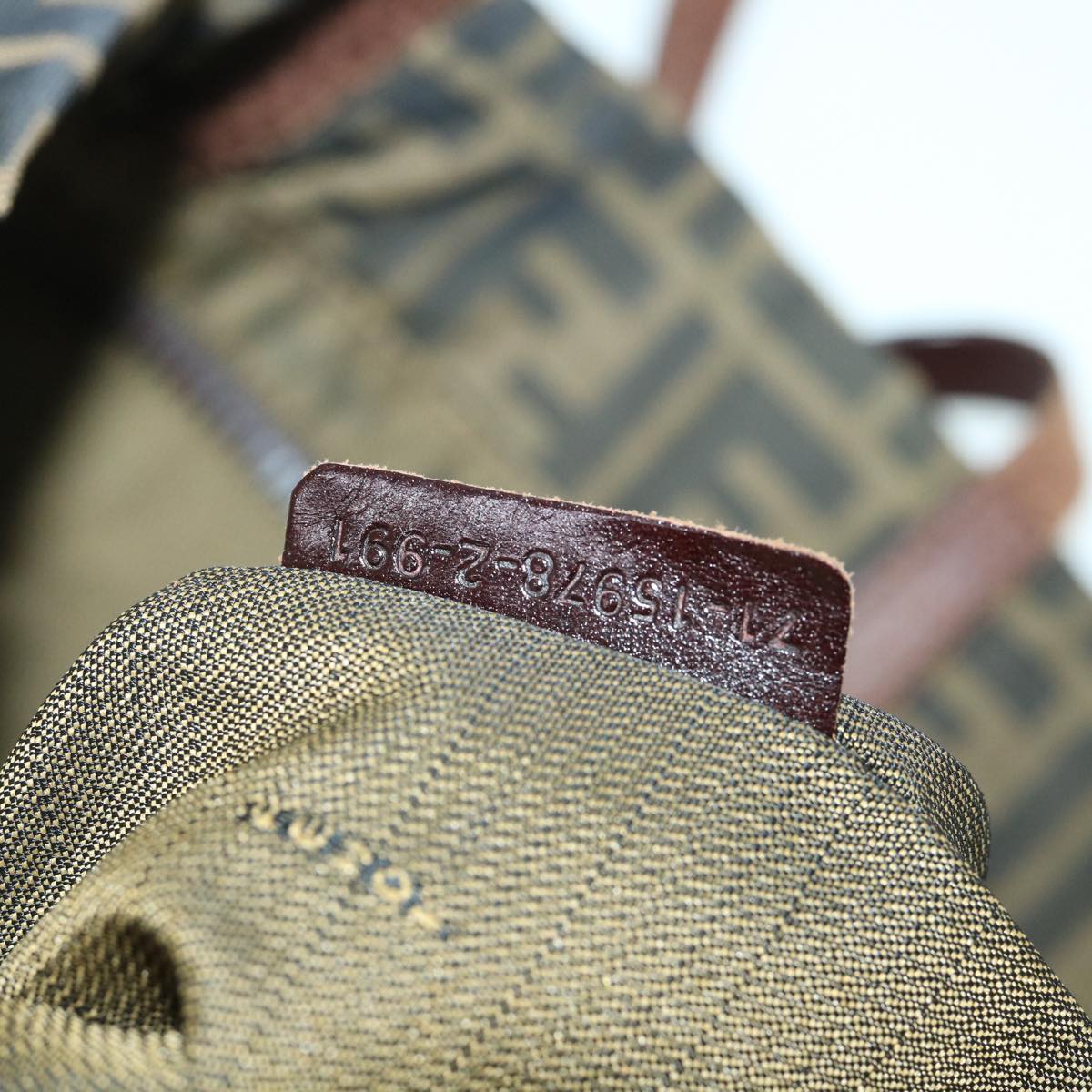 FENDI Zucca Canvas Tote Bag Brown 54796