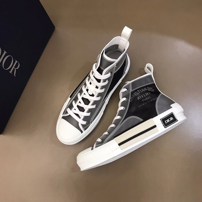 GLM - DIR B23 Black and White HIGH-TOP SNEAKER