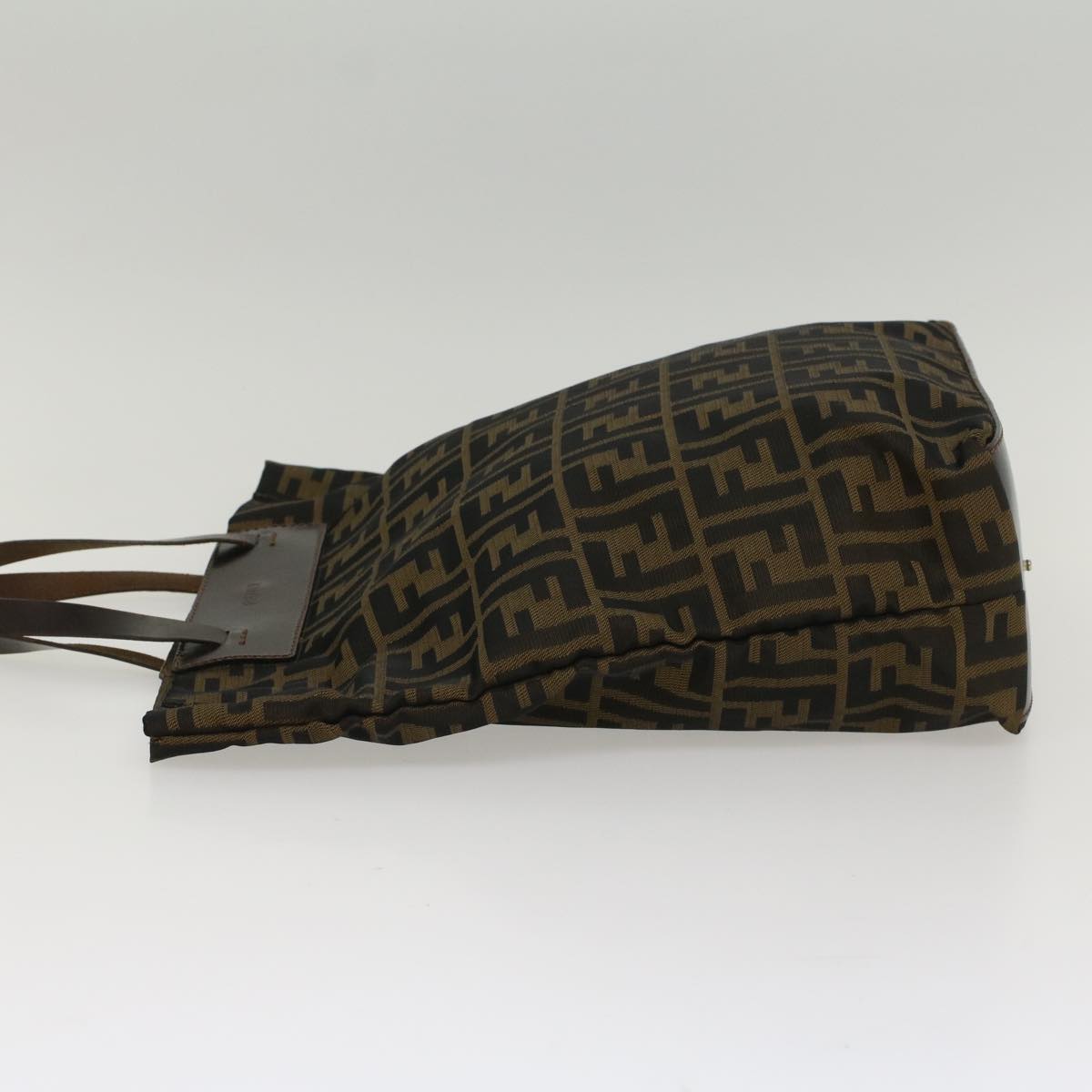 FENDI Zucca Canvas Hand Bag Brown 54812