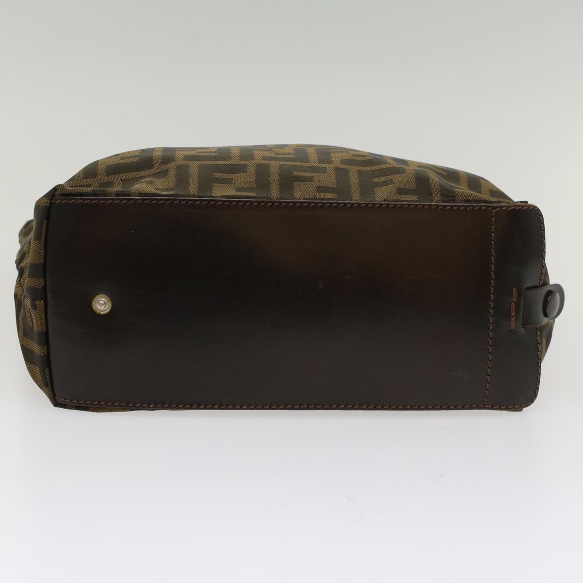 FENDI Zucca Canvas Hand Bag Brown 54812