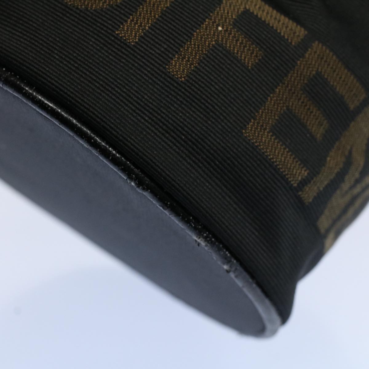 FENDI Vanity Cosmetic Pouch Canvas Black 54858