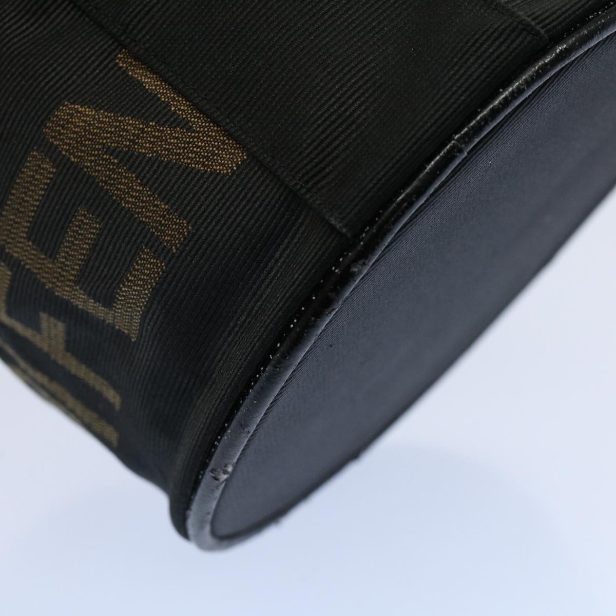 FENDI Vanity Cosmetic Pouch Canvas Black 54858