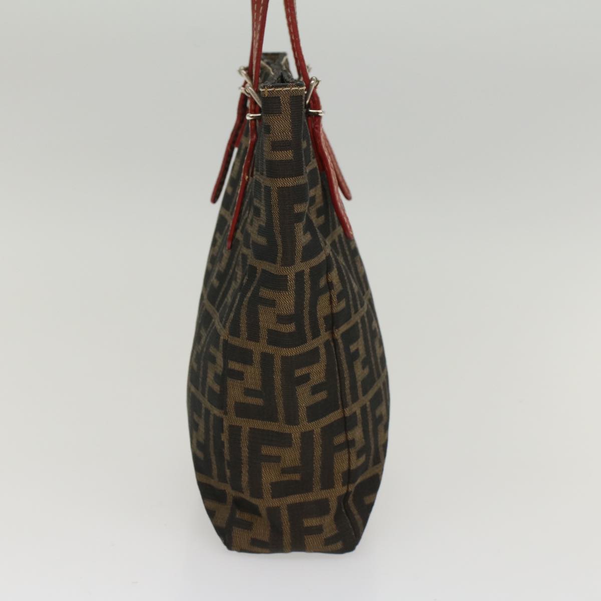 FENDI Zucca Canvas Hand Bag Brown 54860