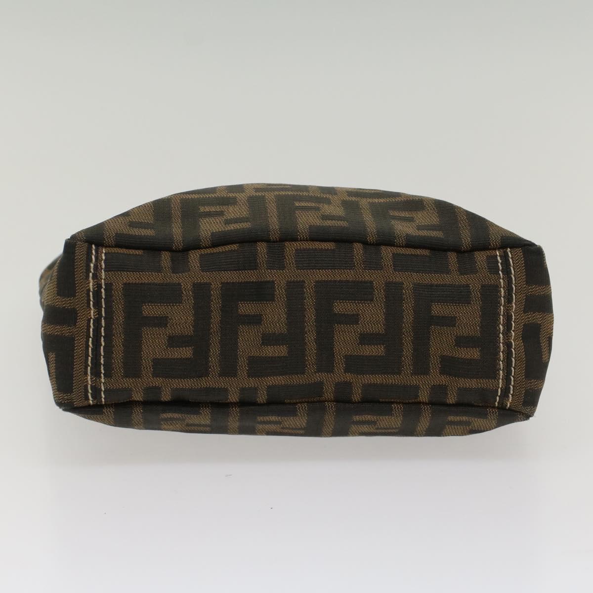 FENDI Zucca Canvas Hand Bag Brown 54860