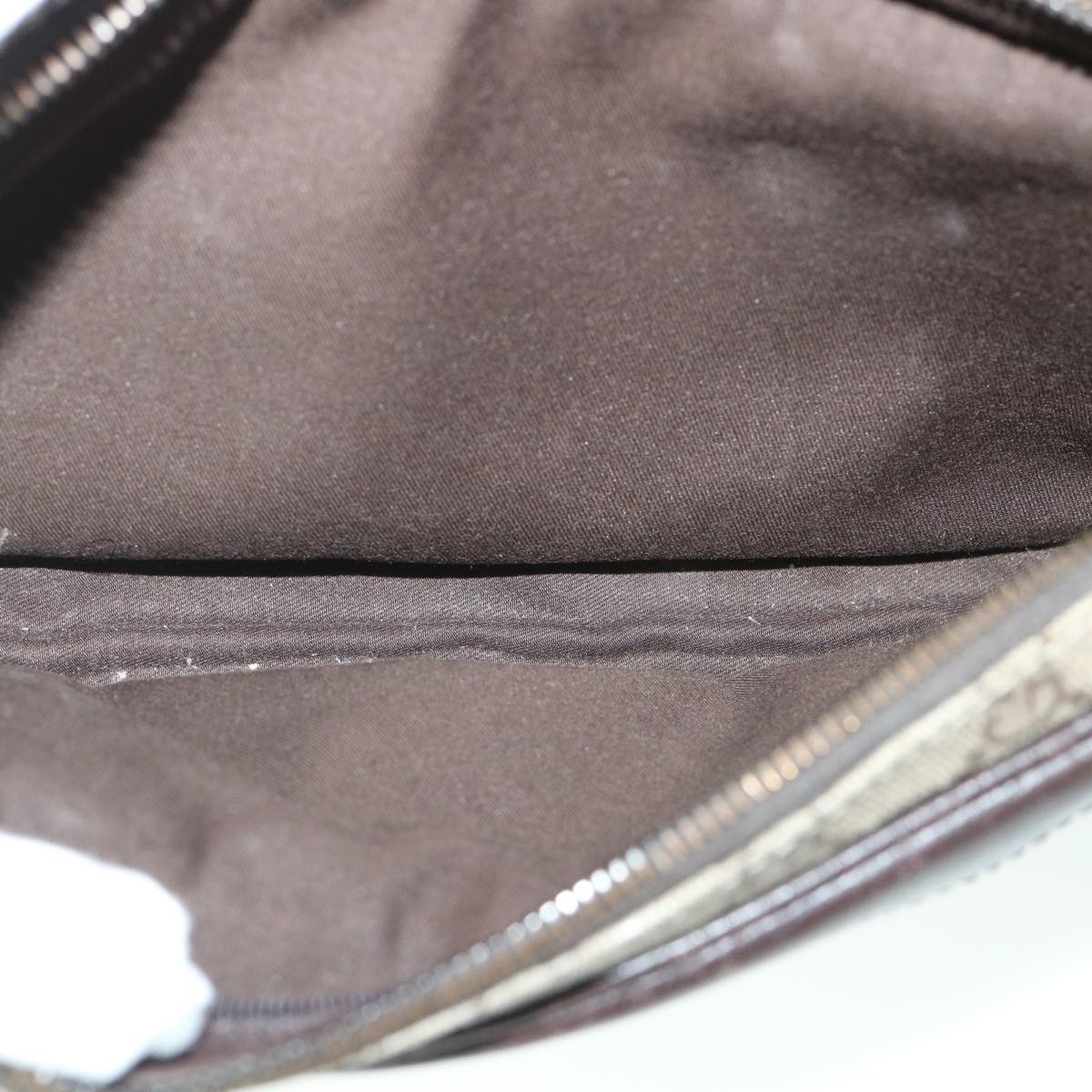 GUCCI GG Canvas Shoulder Bag PVC Leather Beige 114531 54876