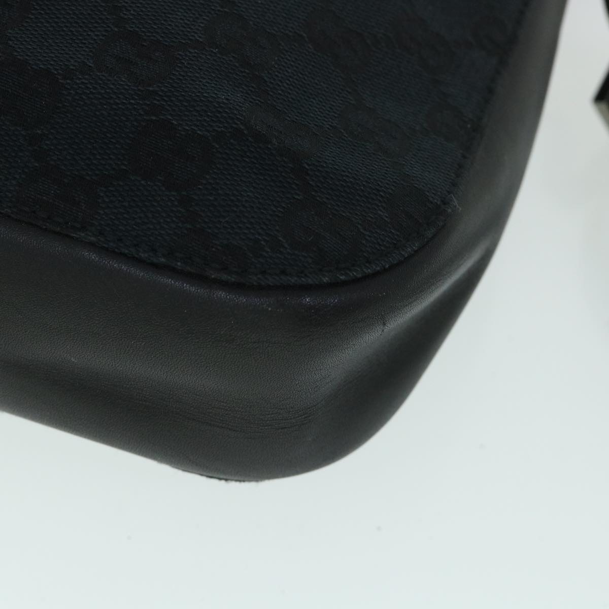 GUCCI GG Canvas Shoulder Bag Black 01165 54915