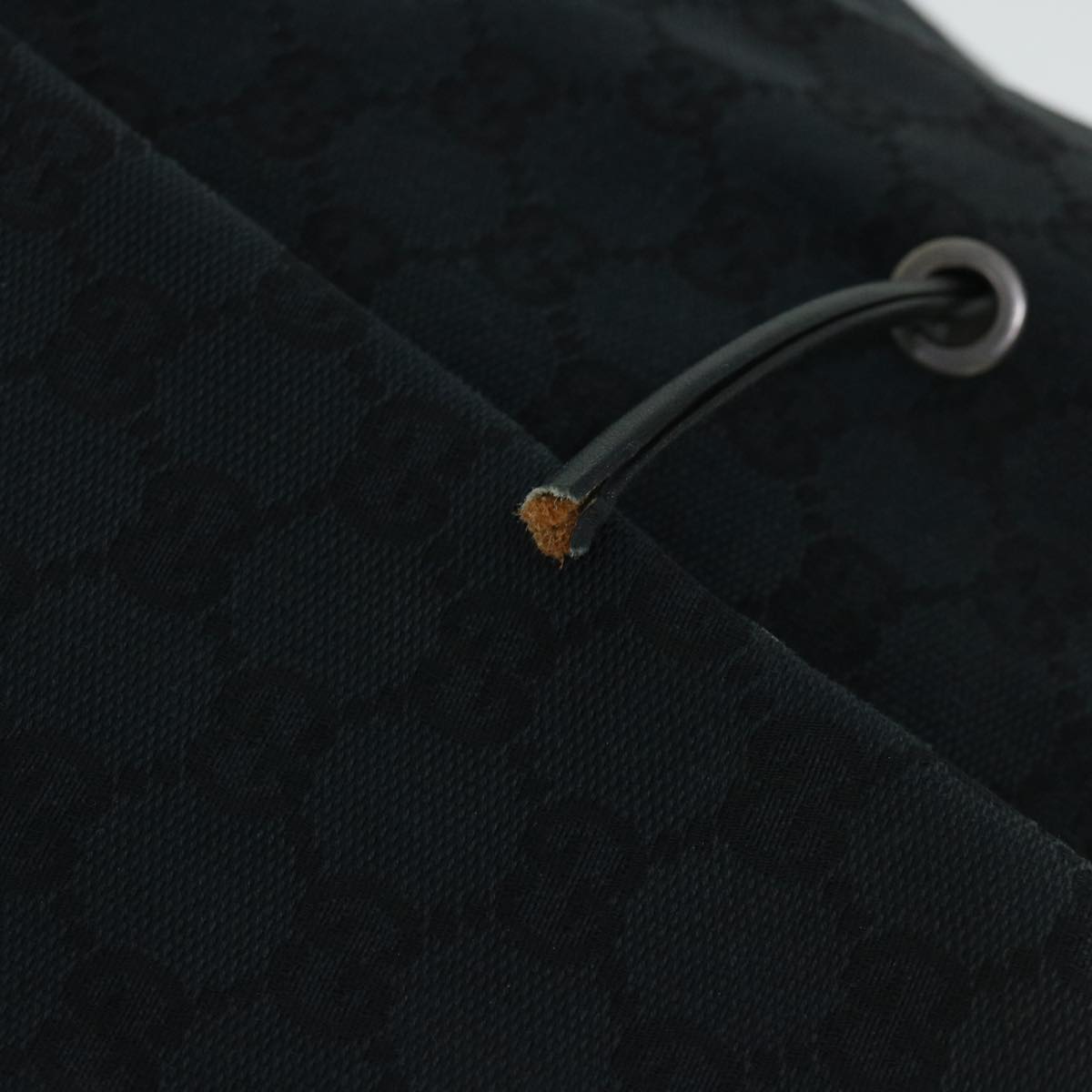 GUCCI GG Canvas Shoulder Bag Black 01165 54915