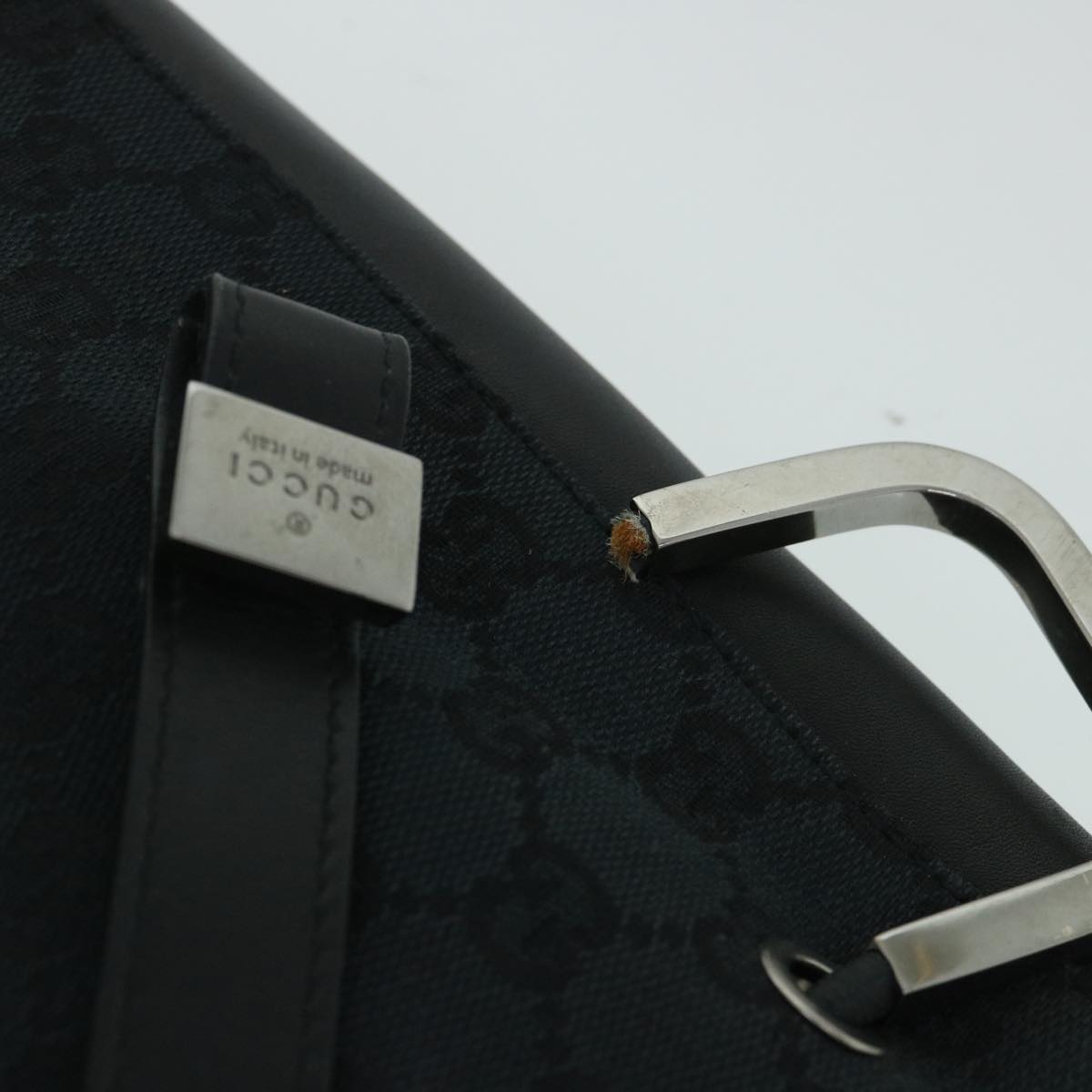 GUCCI GG Canvas Shoulder Bag Black 01165 54915