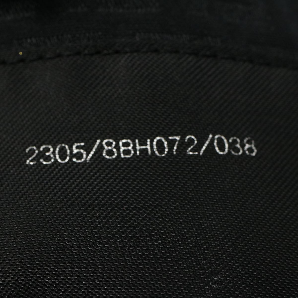 FENDI Zucchino Canvas Hand Bag Black 55024