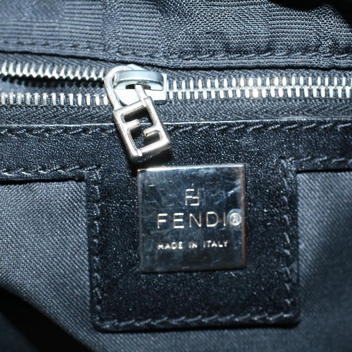 FENDI Zucca Canvas Tote Bag Black 55033