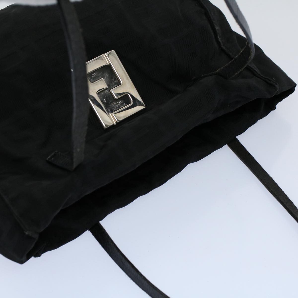 FENDI Zucca Canvas Tote Bag Black 55033