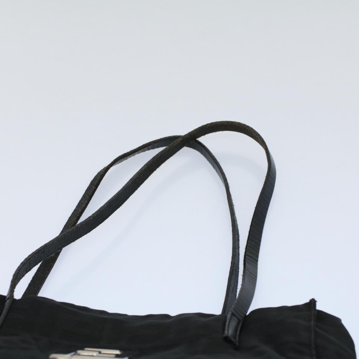 FENDI Zucca Canvas Tote Bag Black 55033