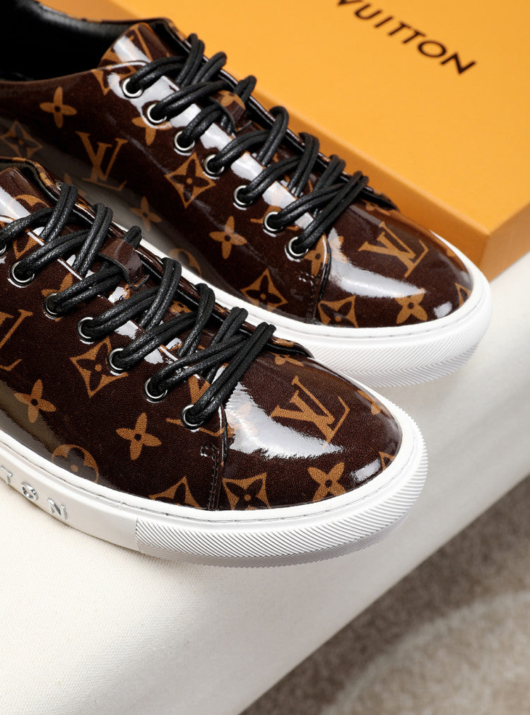 GLM - LUV Low GLMnogram Brown Breathable Sneaker