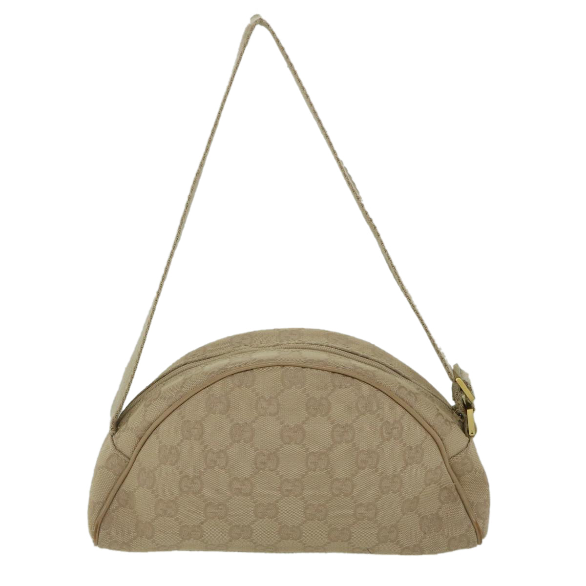 GUCCI GG Canvas Shoulder Bag Beige 90781 55288