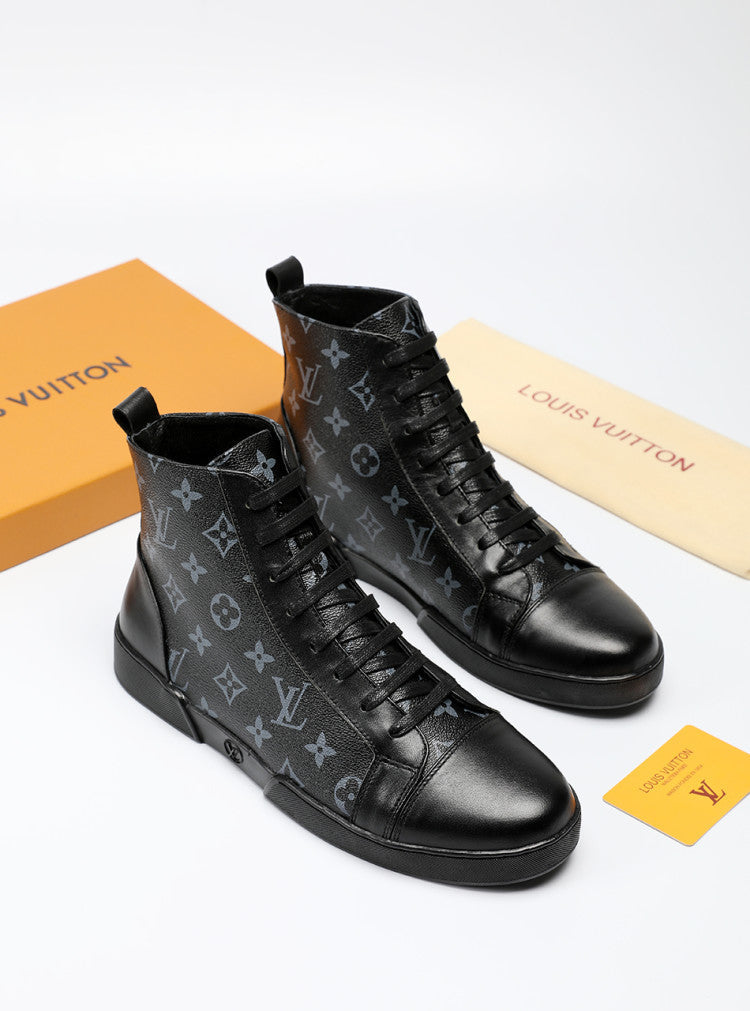 GLM - LUV High GLMnogram Black Boot Sneaker