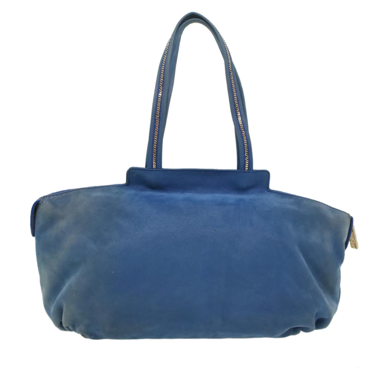 FENDI Tote Bag Leather Blue 55431