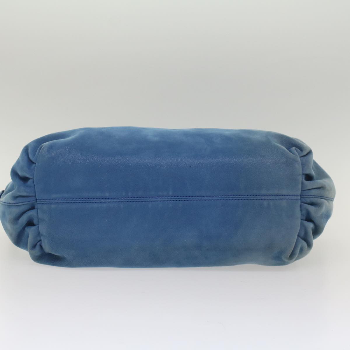 FENDI Tote Bag Leather Blue 55431