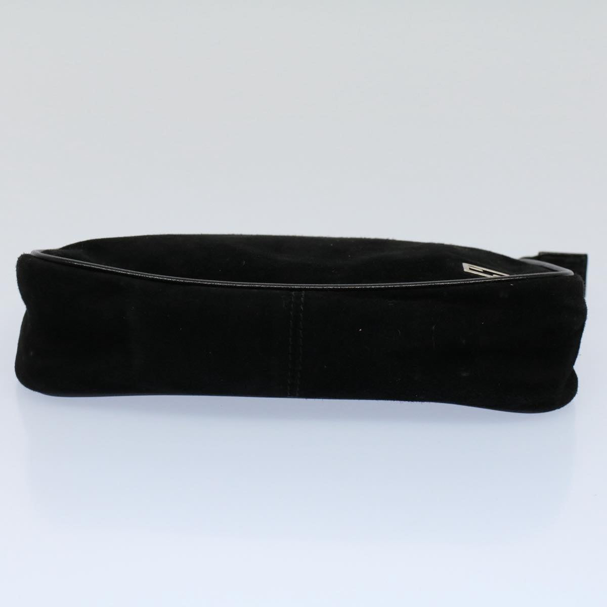 FENDI Pouch Suede Black 55459