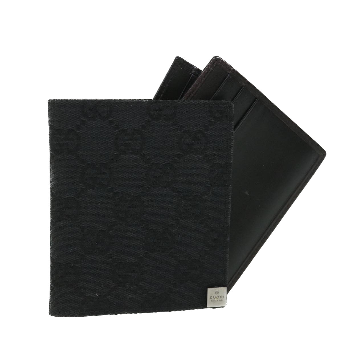 GUCCI GG Canvas Card Case Black 90634 55683