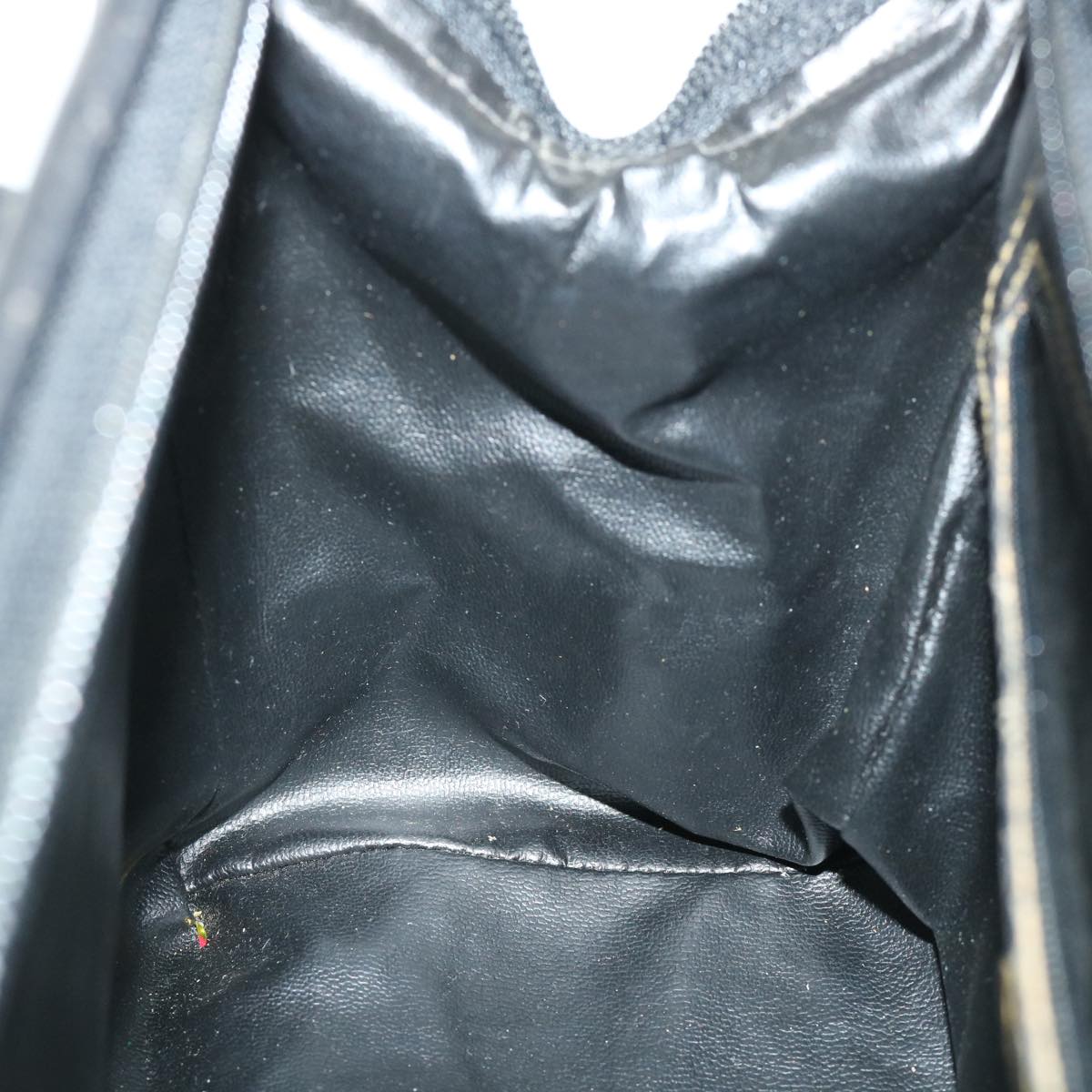 FENDI Pecan Canvas Hand Bag Coated Canvas 2way Gray Black 55821