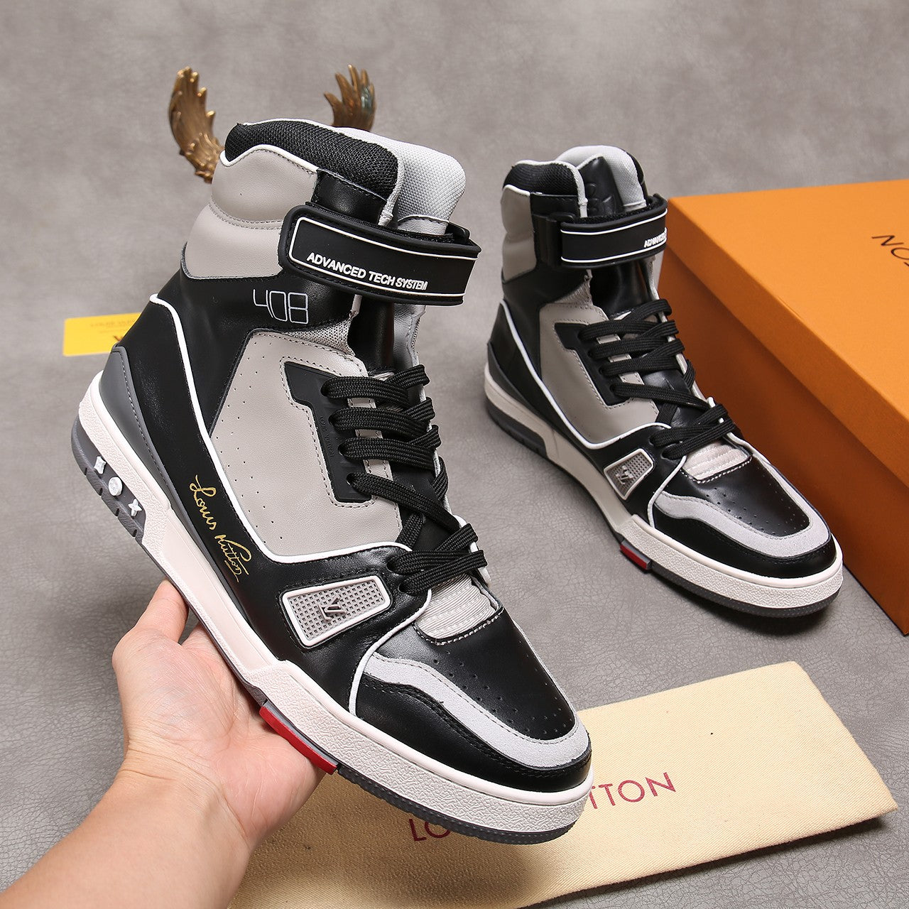 GLM - LUV Traners Inspired Black Gray Sneaker