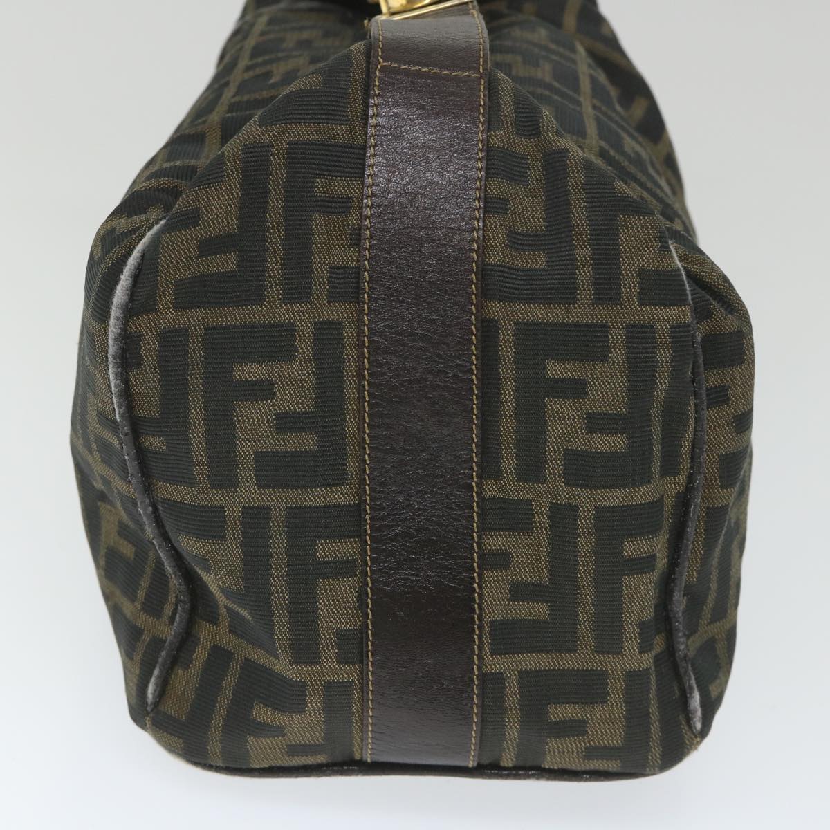 FENDI Zucca Canvas Vanity Cosmetic Pouch Black Brown 56386
