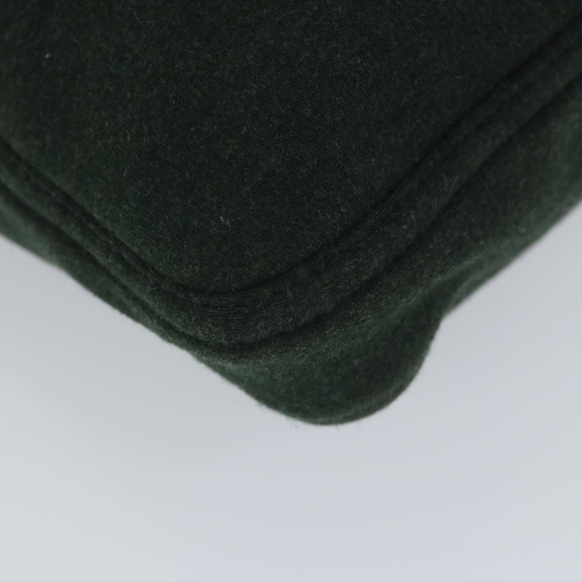 FENDI Mamma Baguette Shoulder Bag Canvas Green 56490