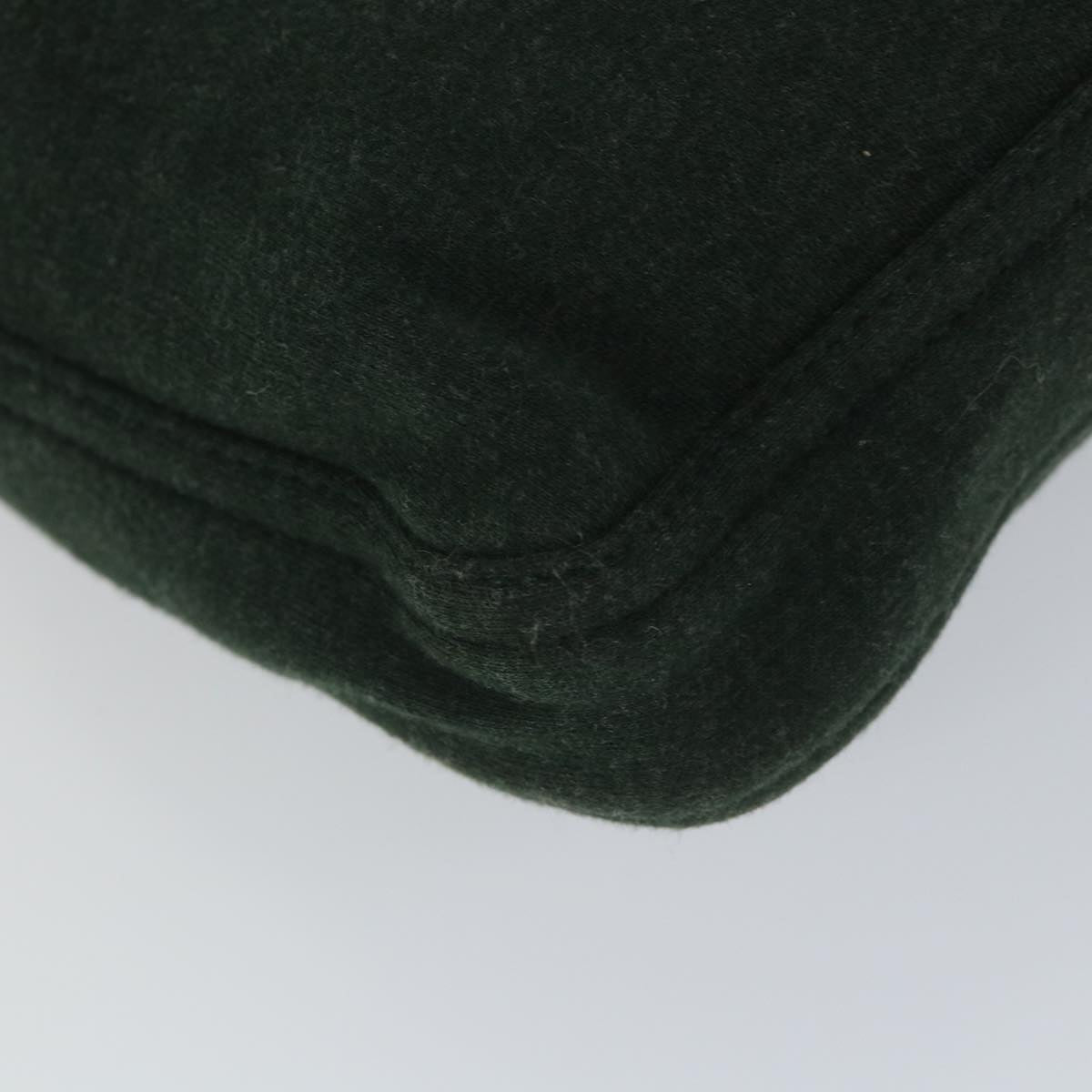 FENDI Mamma Baguette Shoulder Bag Canvas Green 56490