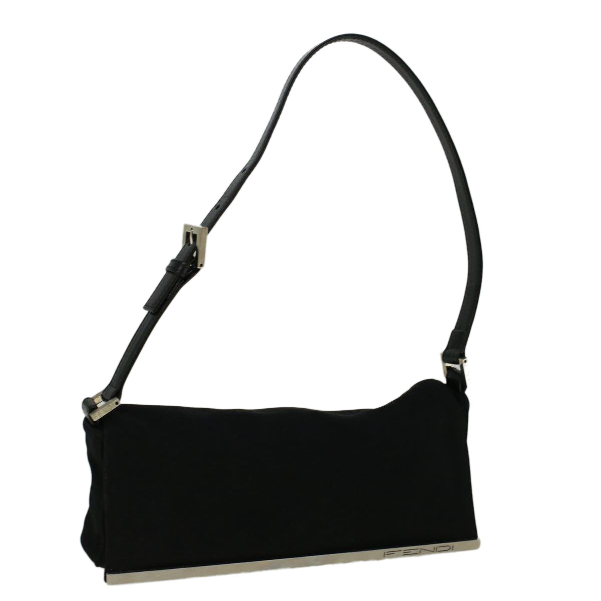 FENDI Shoulder Bag Nylon Black 56493